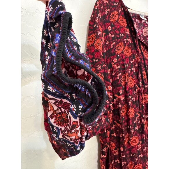 Old Navy Womans Dress Size 2X Boho Western Festival Peasant Floral Cottagecore - Picture 12 of 12